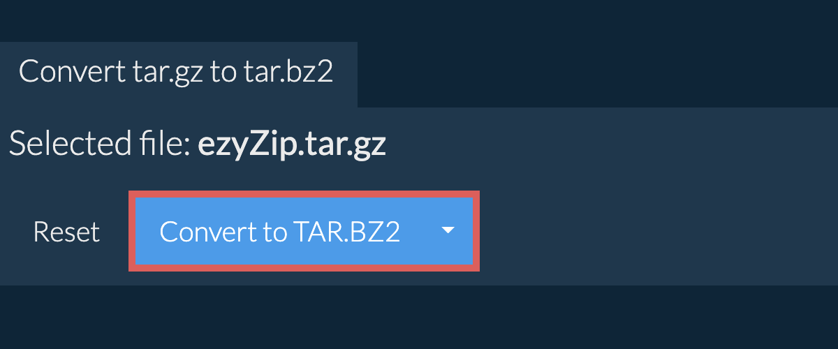 Start conversion to tar.bz2