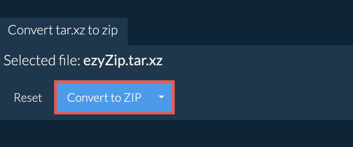 Start conversion to zip