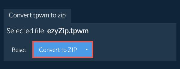 Start conversion to zip