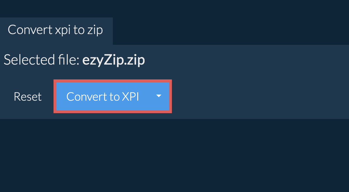 Start conversion to zip