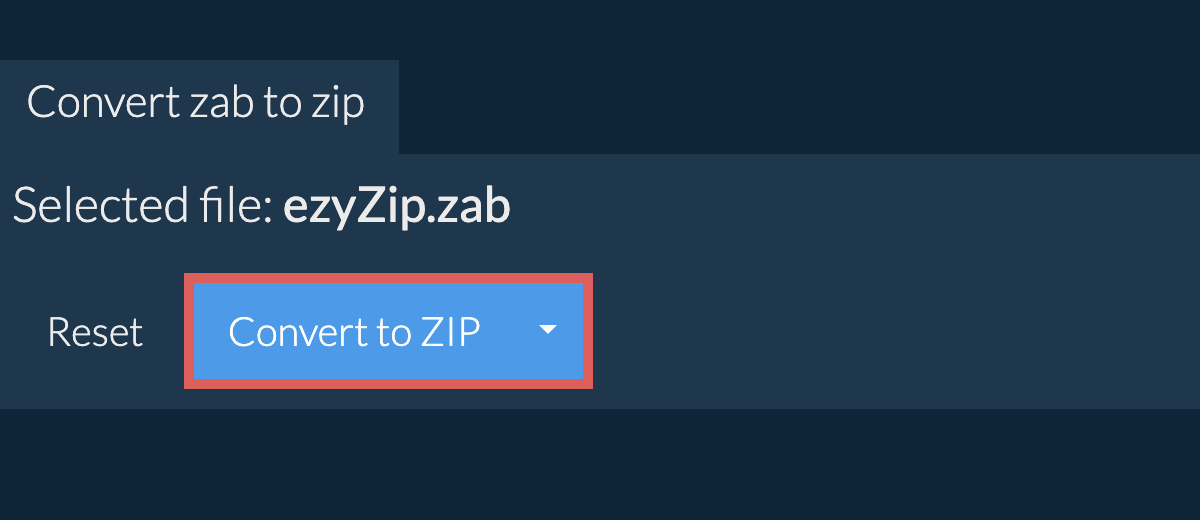 Start conversion to zip