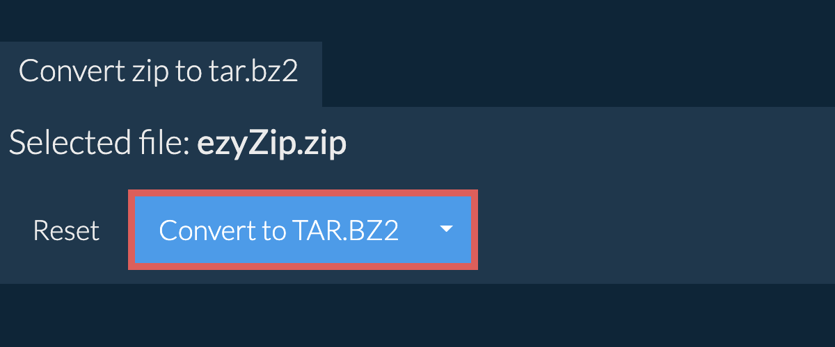 Start conversion to tar.bz2