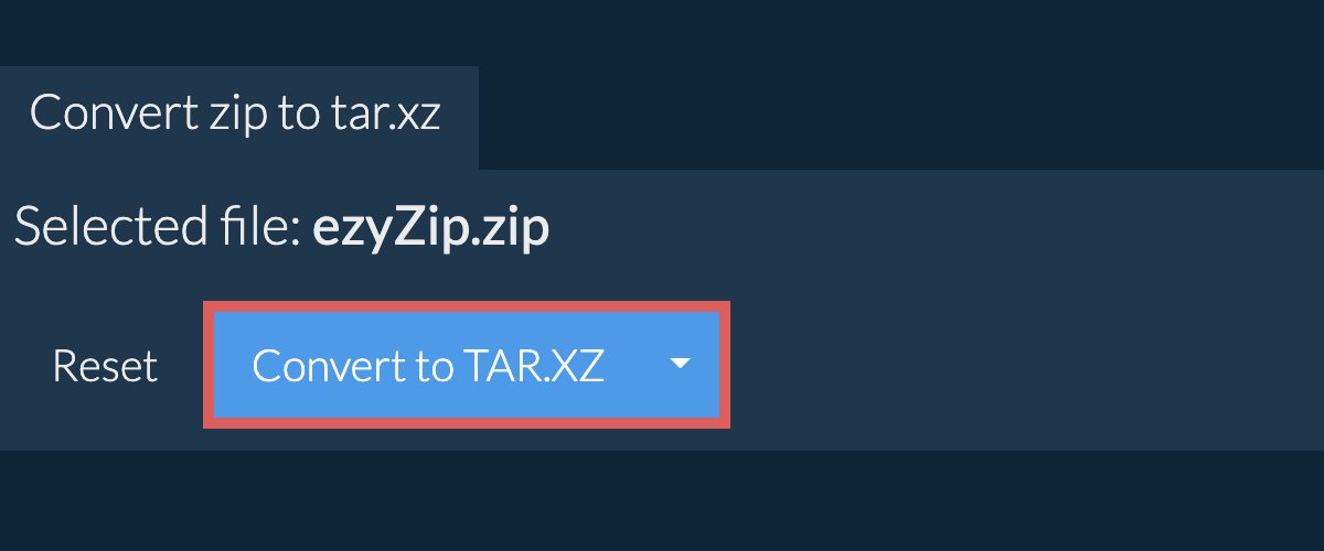 Start conversion to tar.xz