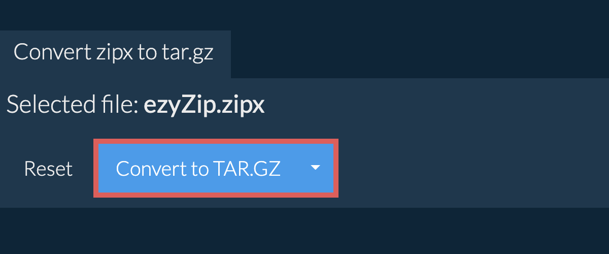 Start conversion to tar.gz
