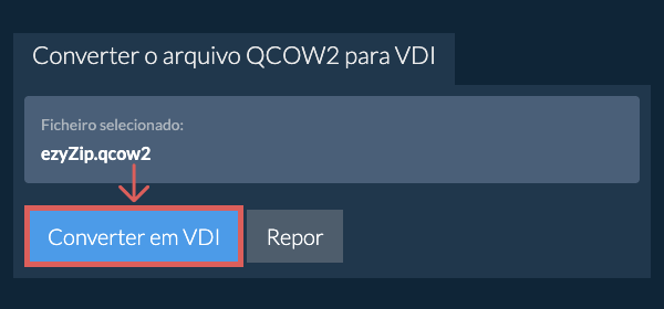 Clique aqui para iniciar a conversão