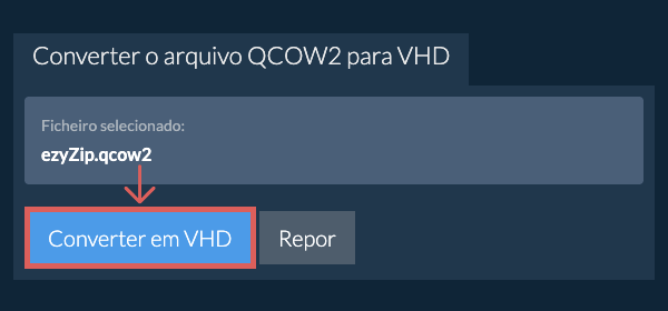 Clique aqui para iniciar a conversão
