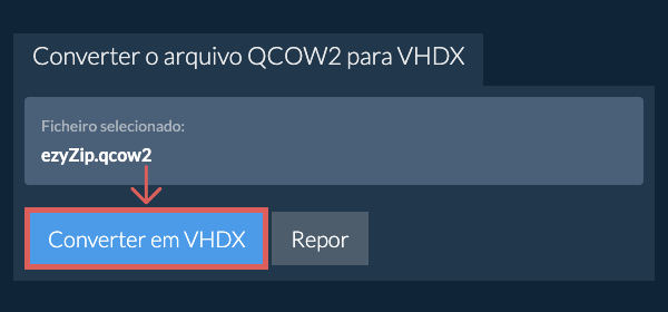 Clique aqui para iniciar a conversão