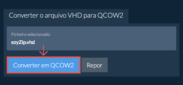 Clique aqui para iniciar a conversão