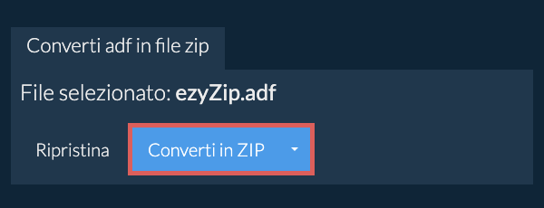 Fare clic qui per avviare la conversione