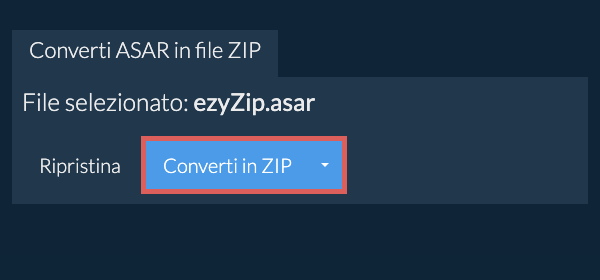 Fare clic qui per avviare la conversione
