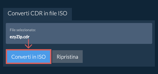 Fare clic qui per avviare la conversione
