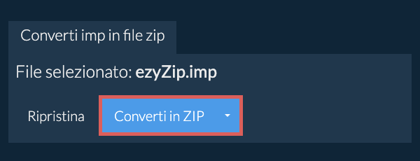 Fare clic qui per avviare la conversione