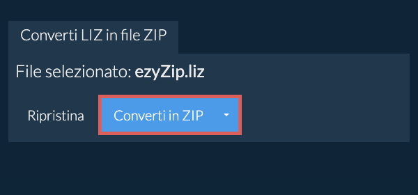 Fare clic qui per avviare la conversione