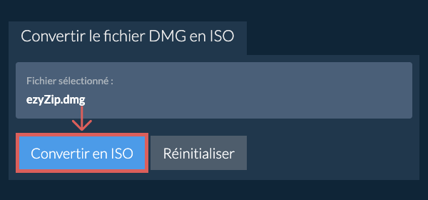 Démarrer la conversion en ISO