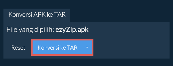 Mulai konversi ke TAR