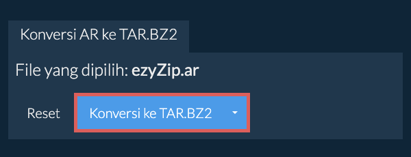 Mulai konversi ke TAR.BZ2
