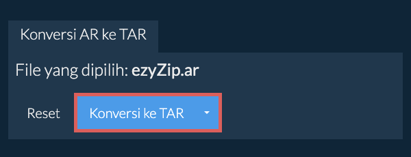 Mulai konversi ke TAR