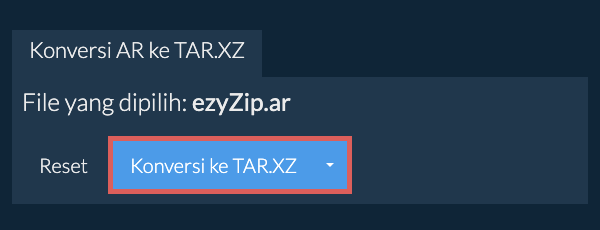 Mulai konversi ke TAR.XZ