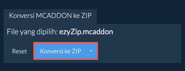 Mulai konversi ke ZIP