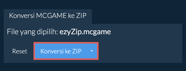 Mulai konversi ke ZIP