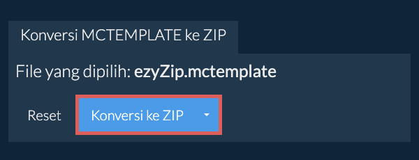 Mulai konversi ke ZIP