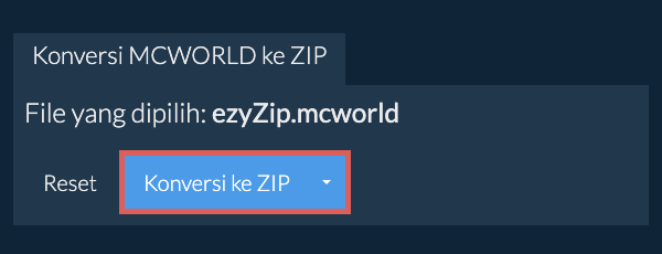 Mulai konversi ke ZIP