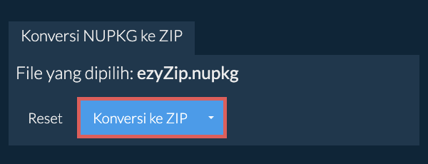 Mulai konversi ke ZIP