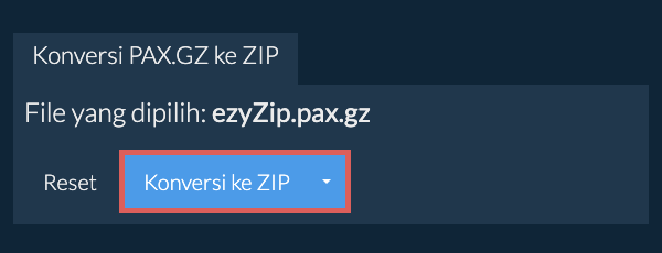 Mulai konversi ke ZIP