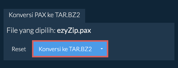 Mulai konversi ke TAR.BZ2 Mulai konversi ke TAR.BZ2