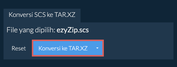 Mulai konversi ke TAR.XZ