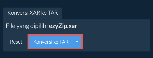 Mulai konversi ke TAR