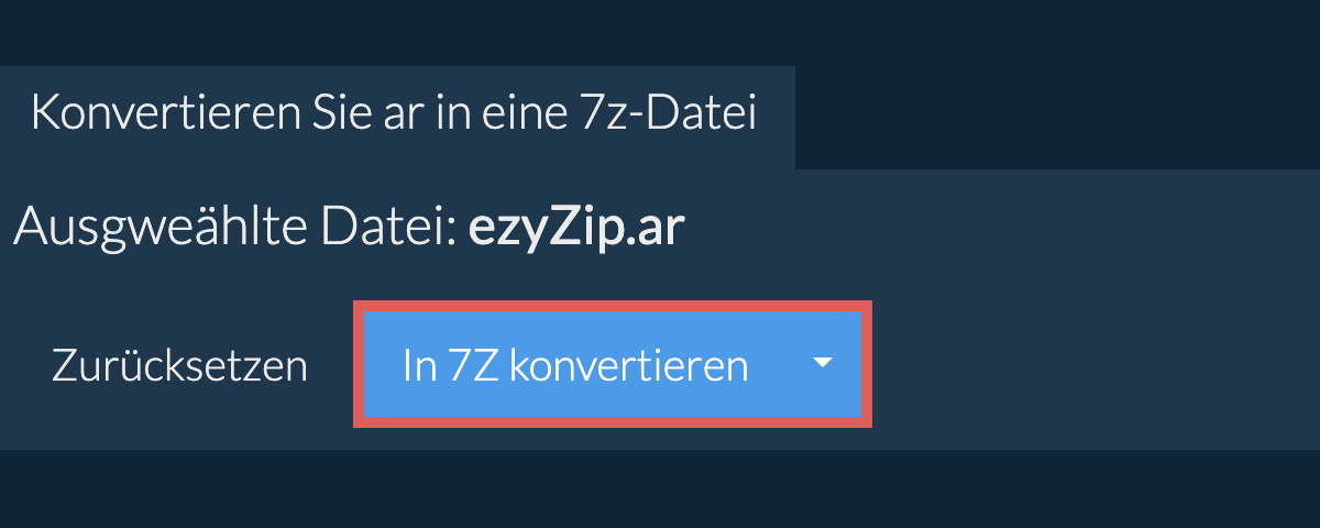 Klicken Sie hier, um mit der Konvertierung zu beginnen