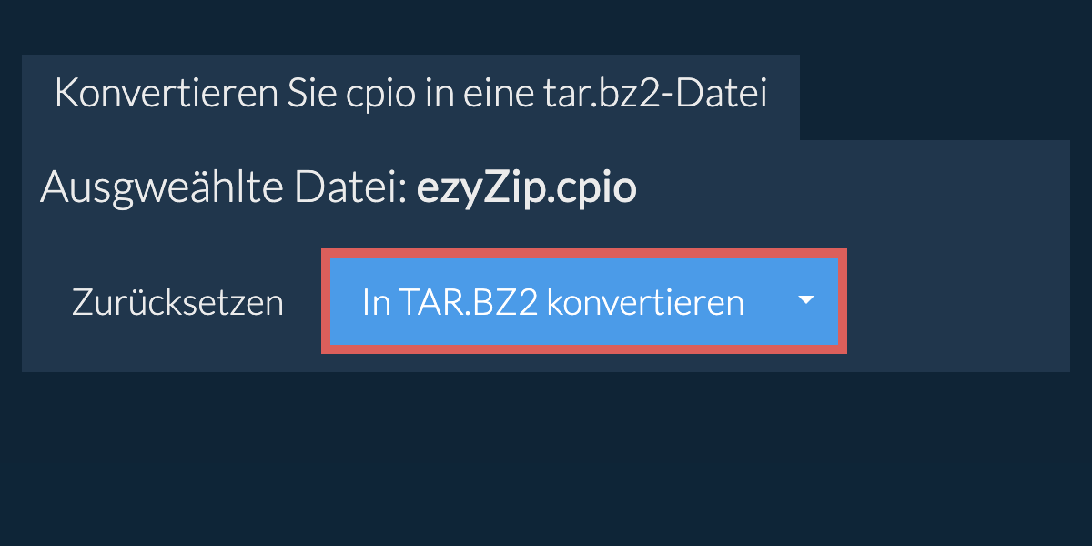 Klicken Sie hier, um mit der Konvertierung zu beginnen