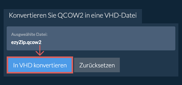 Klicken Sie hier, um mit der Konvertierung zu beginnen