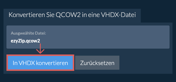Klicken Sie hier, um mit der Konvertierung zu beginnen
