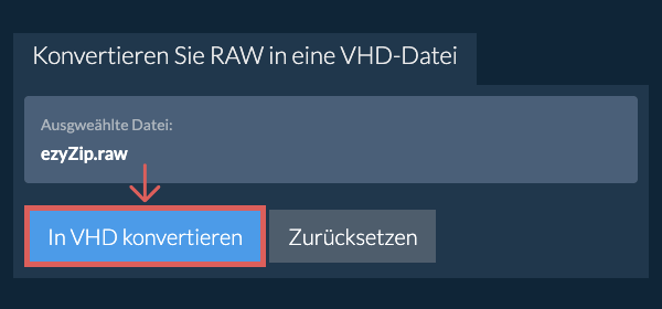 Klicken Sie hier, um mit der Konvertierung zu beginnen