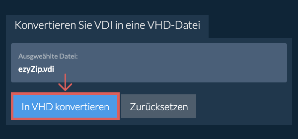 Klicken Sie hier, um mit der Konvertierung zu beginnen