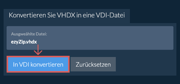 Klicken Sie hier, um mit der Konvertierung zu beginnen