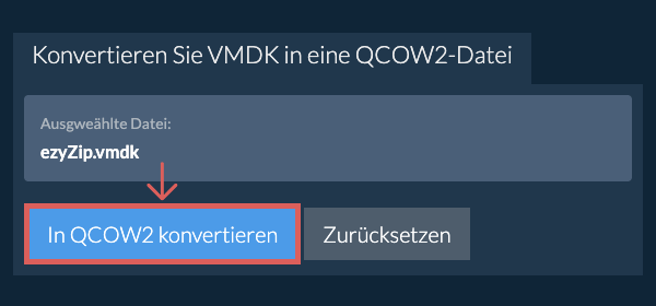 Klicken Sie hier, um mit der Konvertierung zu beginnen