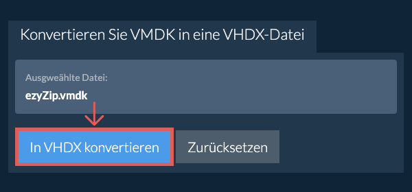 Klicken Sie hier, um mit der Konvertierung zu beginnen