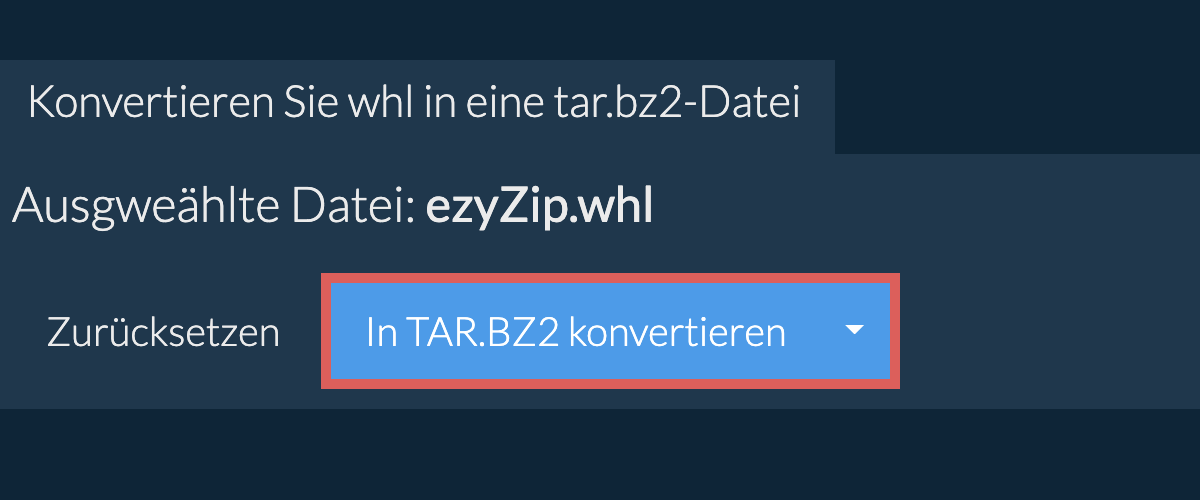 Klicken Sie hier, um mit der Konvertierung zu beginnen