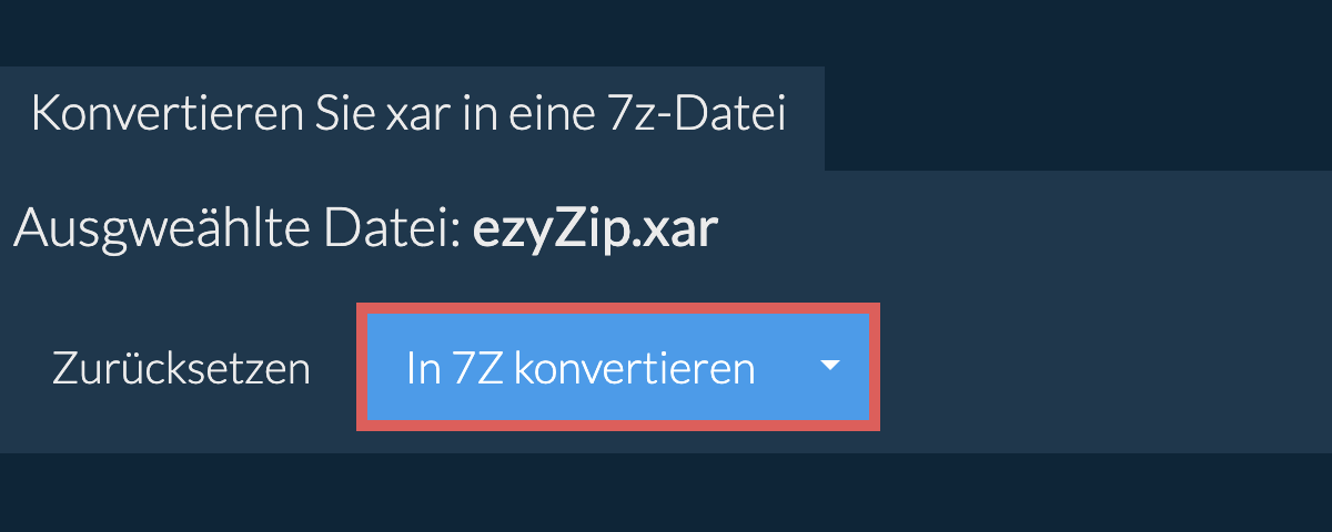 Klicken Sie hier, um mit der Konvertierung zu beginnen