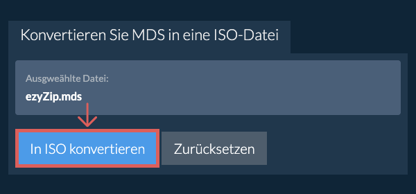 Klicken Sie hier, um mit der Konvertierung zu beginnen
