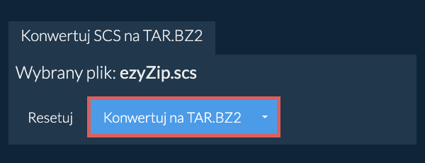 Rozpocznij konwersję na TAR.BZ2