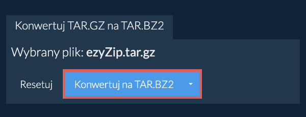 Rozpocznij konwersję na TAR.BZ2