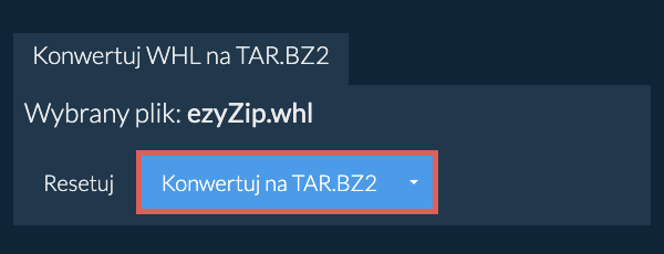 Rozpocznij konwersję na TAR.BZ2