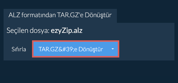 TAR.GZ dönüşümüne başlayın TAR.GZ dönüşümüne başlayın