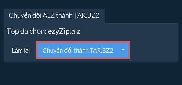 Bắt đầu chuyển đổi thành TAR.BZ2 Bắt đầu chuyển đổi thành TAR.BZ2