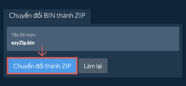 Bắt đầu chuyển đổi thành ZIP Bắt đầu chuyển đổi thành ZIP