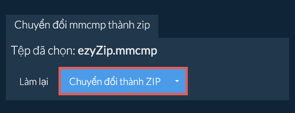 Bắt đầu chuyển đổi thành zip